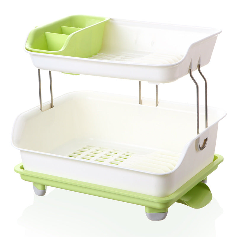 Kitchen Utensil Draining Rack and Storage Shelf