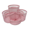 Rotating Plum Blossom Metal Desktop Storage Organizer