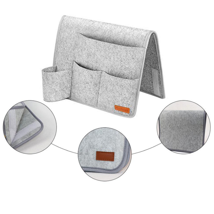 Felt Bedside Storage Bag and Hanging Organizer
