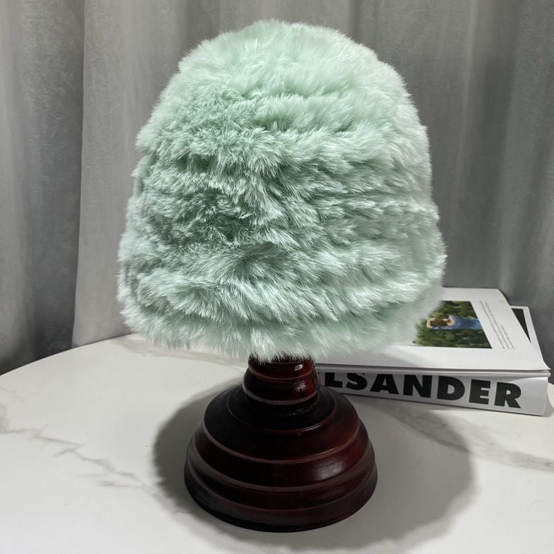Thickened Plush Rabbit Hair-Like Warm Hat