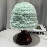 Thickened Plush Rabbit Hair-Like Warm Hat