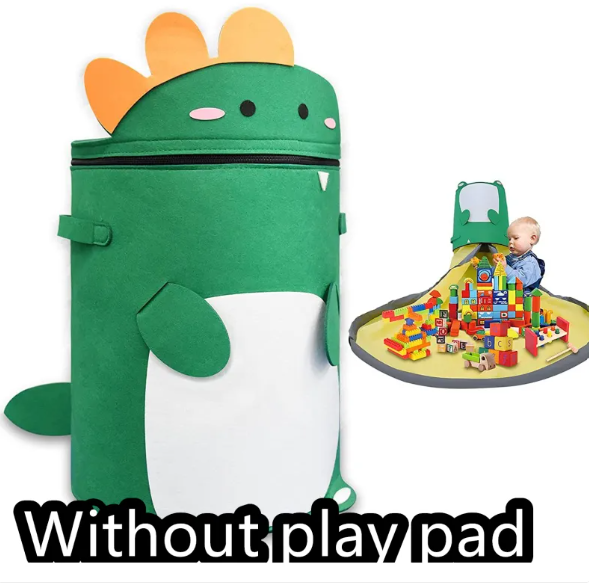Felt Storage Bag Toy Play Mat 2 In 1 Pull Rope