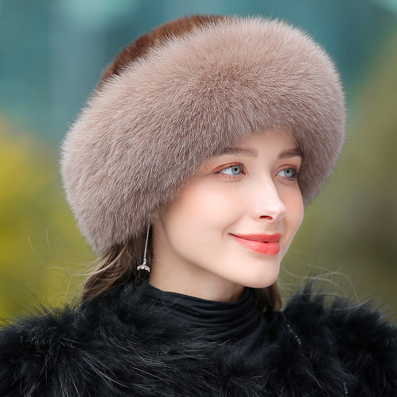 Women's Winter Warm Fur Outdoor Hat