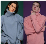 Trendy Oversized Turtleneck Sweater for Couples