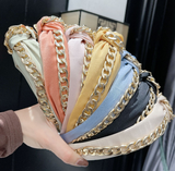 Fashion Chain Cross-Knotted Hair Accessory Headband