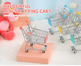 Mini Shopping Cart Trolley for Storage and Decoration
