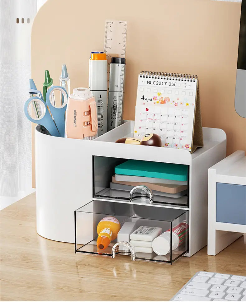 Large Capacity Pencil Holder - Creative Storage Box for Kids