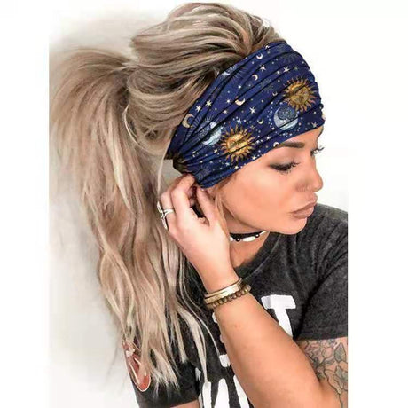 Summer Women's Yoga Headscarf - Wide Hair Band