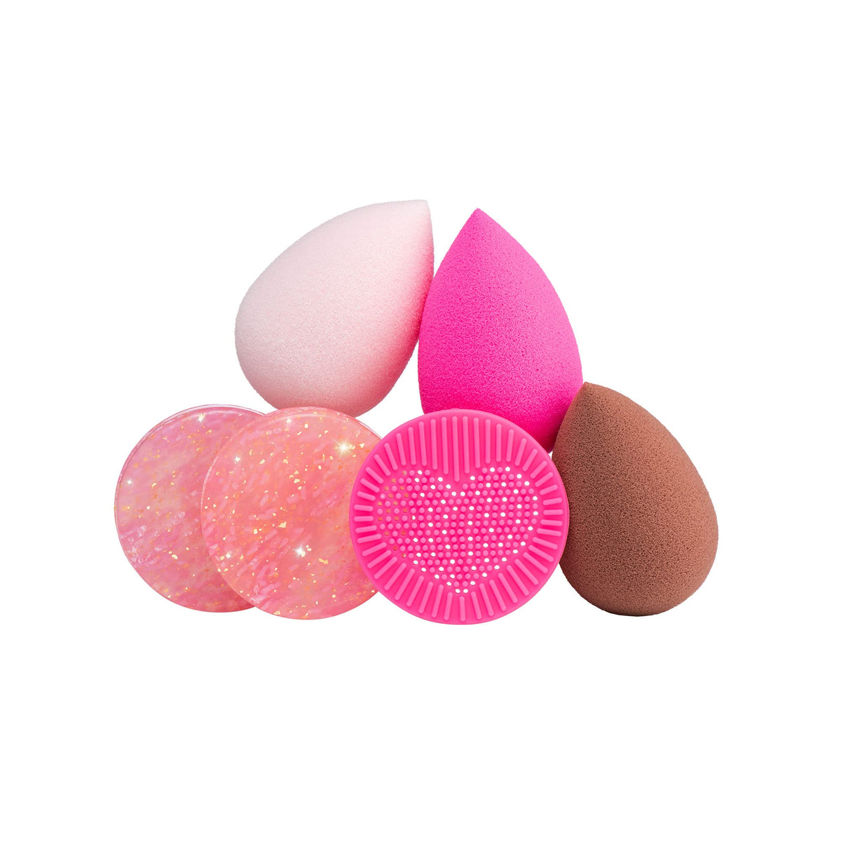 Beautyblender® | Loaded Sundae Blender Essentials - 3 Makeup Sponges for Blending Foundations Powders & Creams Cleanser Removes Makeup & Grime on Sponge Cleansing Scrub Mat Vegan & Cruelty-Free