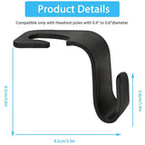 Car Headrest Hooks - Portable Organizer for Handbags