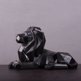 Nordic Resin Lion Figurine for Home and Office Decor