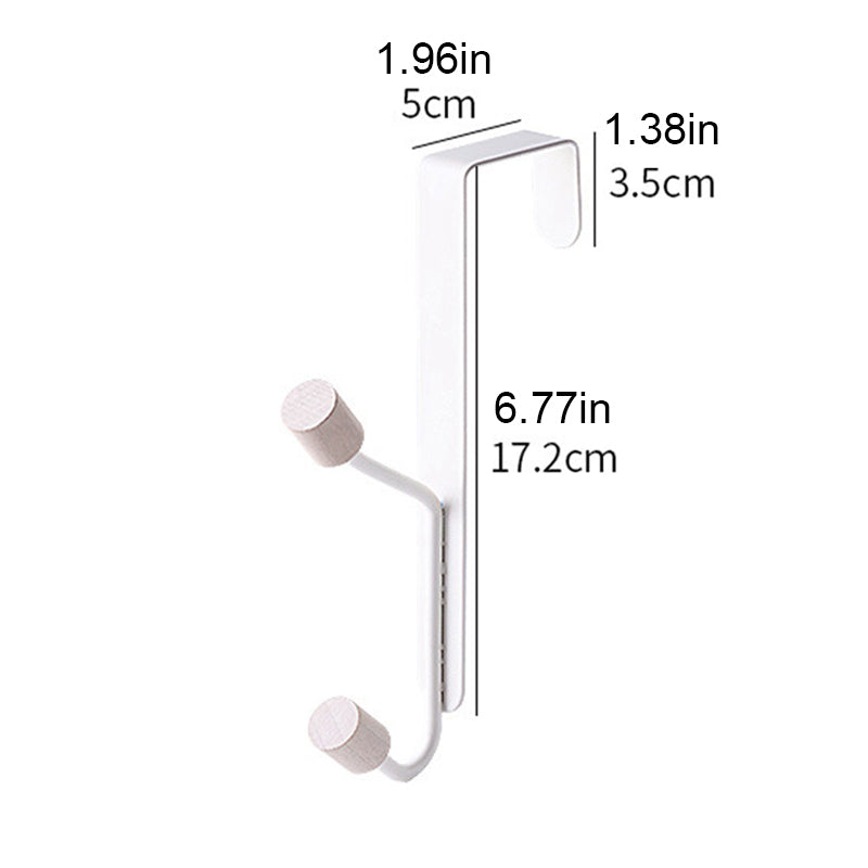 Solid Color Bedroom Door Hook Hanger for Home Storage