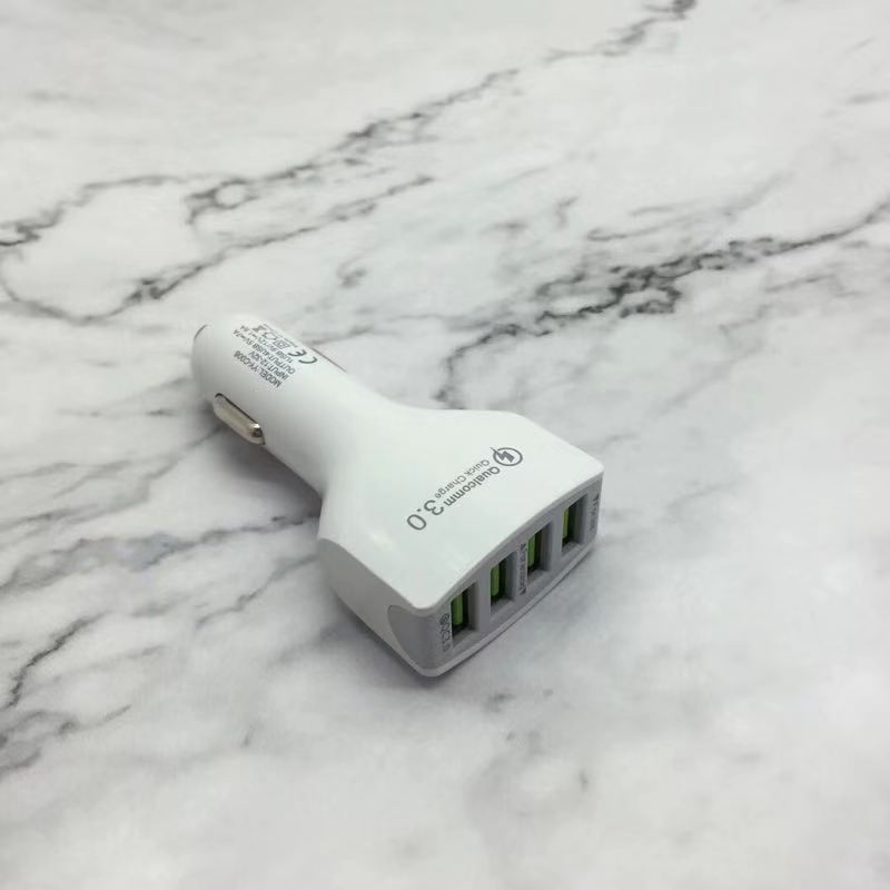 QC3.0 Fast Car Charger with 4 USB Ports