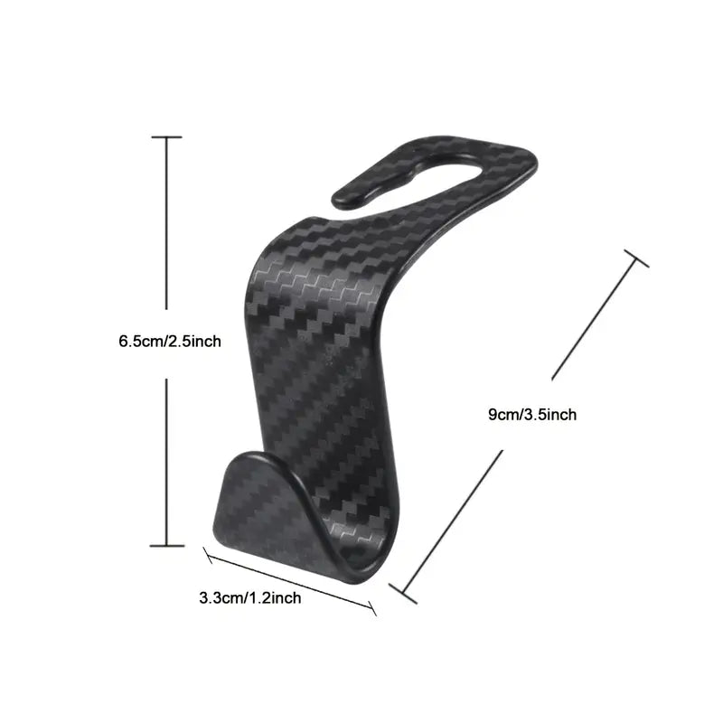 Car Seat Hooks (2/5/9 pcs) - Durable Carbon Fiber Design