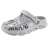 Men's Outdoor Graffiti Beach Slippers with Large Holes