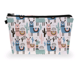 3D Digital Print Llama Cosmetic Bag and Organizer