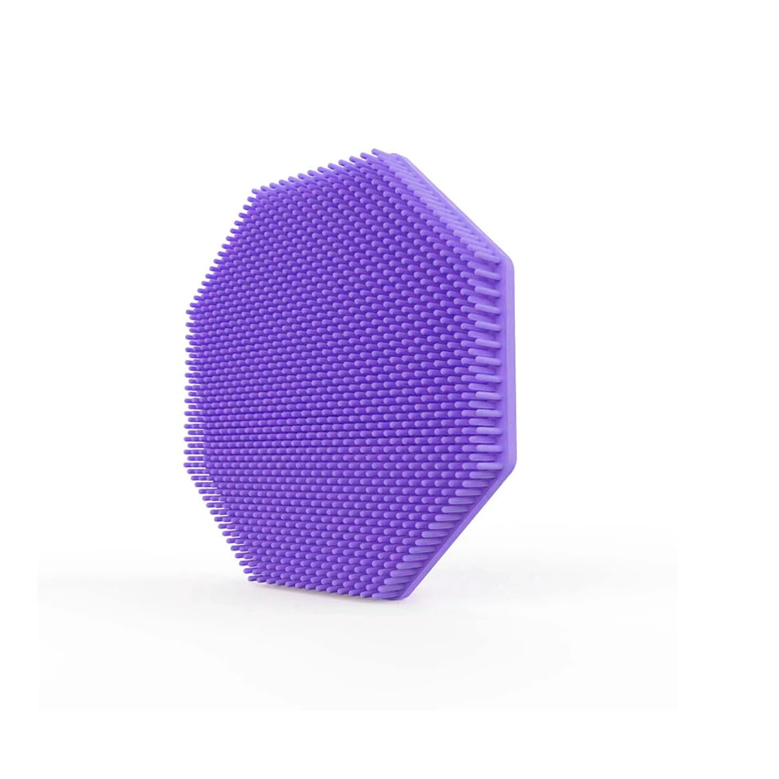 Silicone Body Scrubber Gentle Exfoliating Body Scrubber Lathers Well Shower Scrubber Men Women Body Scrubbers Use in Shower-Purple