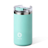 Fjbottle Insulated Coffee Mug With Lid 16 oz Iced Coffee Cup Leakproof Coffee Travel Mug Stainless Steel Vacuum Thermos Coffee Tumbler For Travel Office School Party Camping Keep Cold & Hot