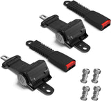 zoomto 2 Set Golf Cart Seat Belts Retractable Club Car Seat BeltsUniversal Golf Cart Seat Belt40"" Retractable Universal Seat Belts KitCompatible with Club Car EZGO Yamaha Black