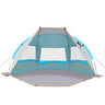 Unicamper Beach Tent 2-3 Person Sun Shelter UPF 50+ with Extended Waterproof Pe Floor & 3 Mesh Roll Up Windows Fits Portable Beach Shade Easy Setup for Outdoor Camping Indoor Fishing Yard. (Blue)