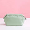 Solid Color Women's Zipper Cosmetic Bag Organizer