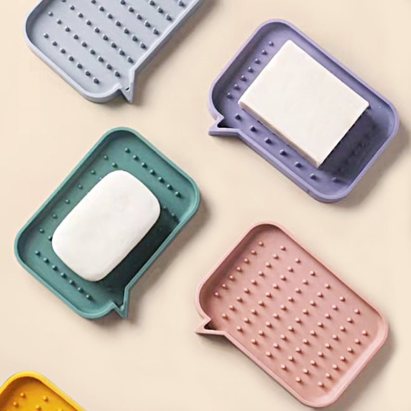 Silicone Soap Holder and Drain Storage Rack Organizer