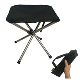 LIBOSULV Folding Camping Stool Retractable Camping Chair Super Compact for Travel Hiking Gathering Barbecue with Carry Bag Storage Size 11.61"x2.56"x2.56"
