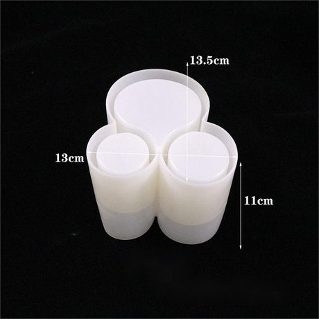 3-in-1 Crystal Epoxy Mold for Makeup Brush Holder