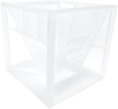 All-in-One Measuring Cube for Cooking and Baking - Replace Spoons and Cups - Kitchen Gadget Utensil - Helps with Organization and Storage - Easy-to-Clean Dishwasher-Safe (Clear)