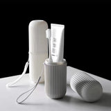 Portable Toothbrush and Toothpaste Storage Organizer
