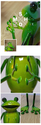 Creative Iron Frog Sculpture for Home and Garden Decor