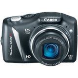 Canon PowerShot SX130IS 12.1 MP Digital Camera with 12x Wide Angle Optical Image Stabilized Zoom with 3.0-Inch LCD (OLD MODEL) Black (Renewed)