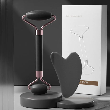 Facial Massage & Scraping Roller Set