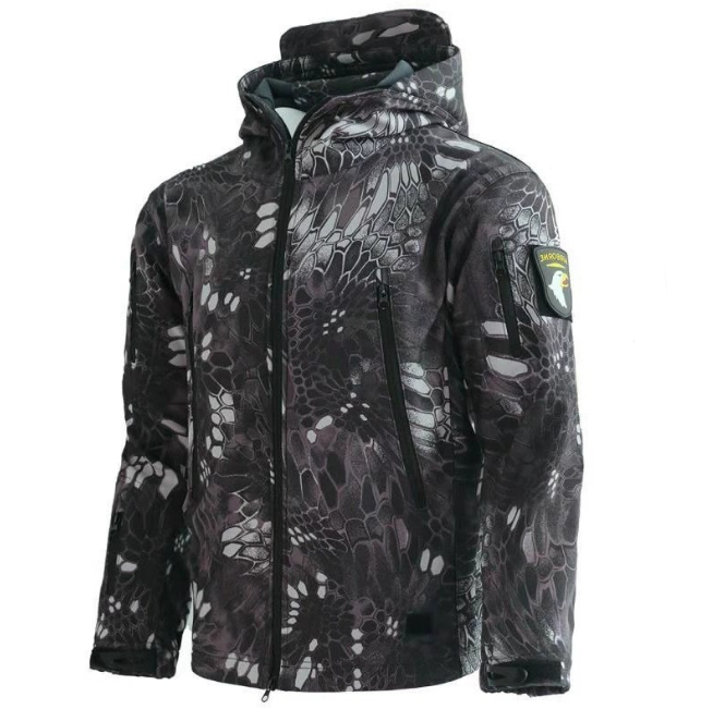Men's Outdoor Waterproof Softshell Jacket for Hiking