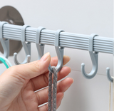 Creative Home Storage Rack with No-Trace Hooks