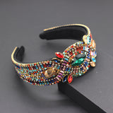 Elegant Baroque Colorful Rhinestone Hairband Accessory