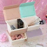 Two Tone Dustproof Cosmetic Storage Box for Makeup