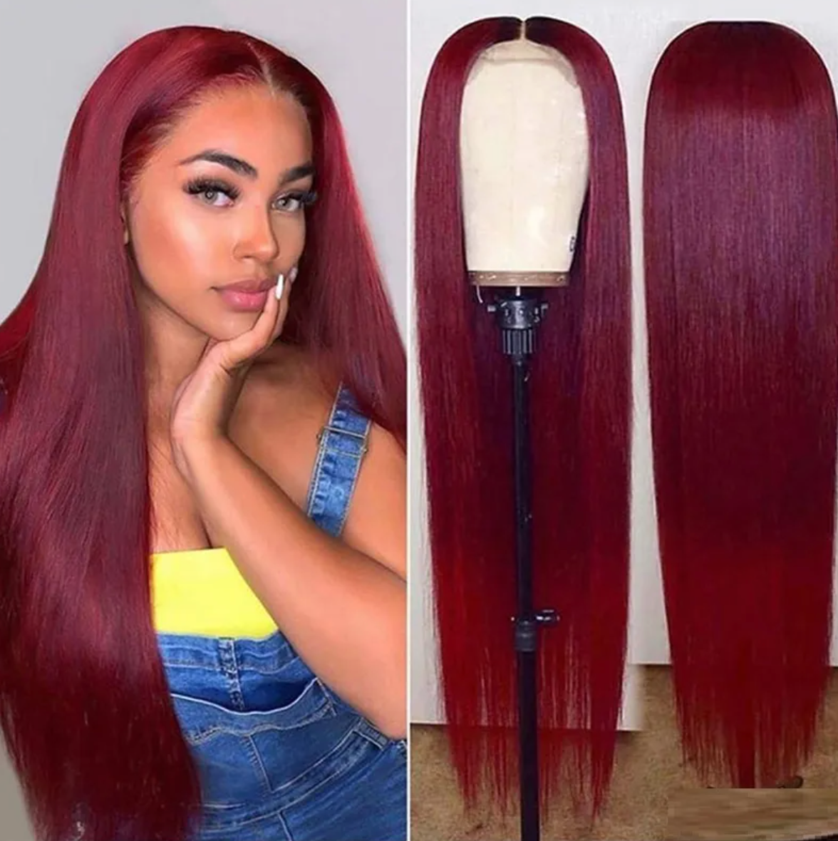 Full Lace Long Straight Human Hair Wig