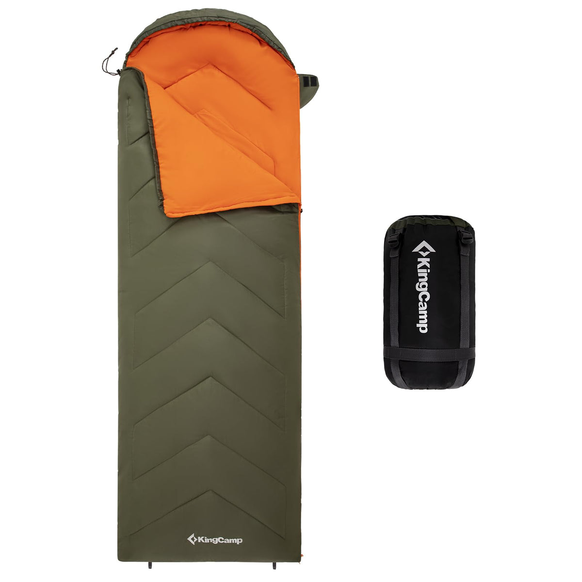 KingCamp Camping Sleeping Bags for Adults Backpacking Lightweight Water Repellent Cold Warm Weather Sleeping Bag for Girls Boys Camping Gear for Camping Hiking Outdoor Travel with Compression Bag