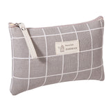 Portable Canvas Cosmetic Bag for Women - Makeup & Toiletries