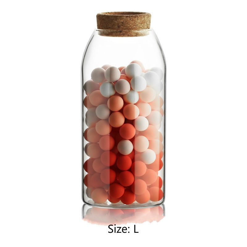 Transparent Glass Sealed Jar for Kitchen Storage