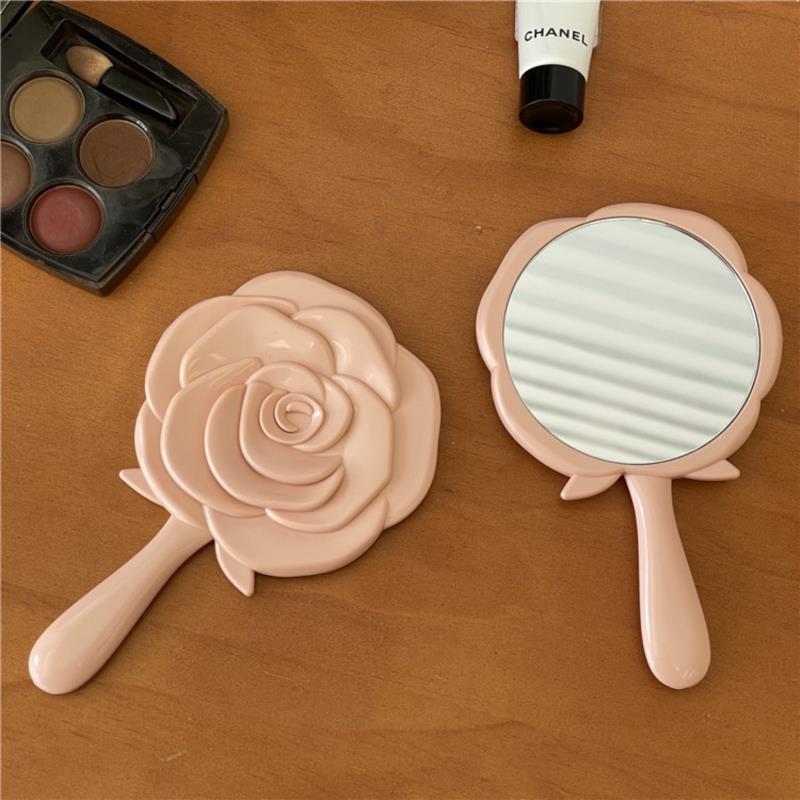 Mini Rose Flower Makeup Mirror for Students