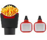 Car Fry Holder with Sauce Tray