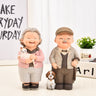 Creative Elderly Couple Figurine for Home Decor Gift