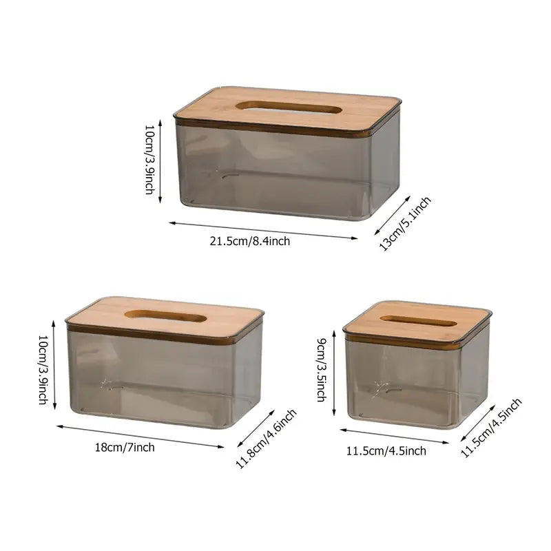 Transparent Tissue Box Holder for Home and Office
