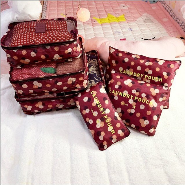 Fashionable Waterproof Travel Storage Cube Set of 6