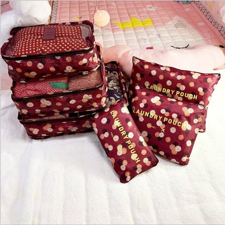 Fashionable Waterproof Travel Storage Cube Set of 6