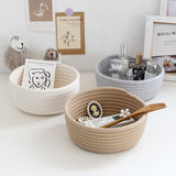 Scandinavian Cotton Rope Storage Basket for Toys & Laundry