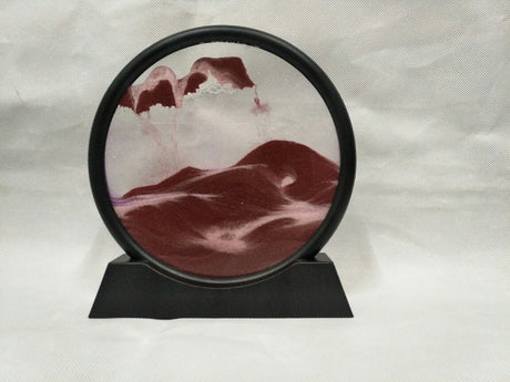 Sand Art with Round Moon Design for Home Decor