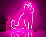 LED Neon Cat Wall Decor for Indoor/Outdoor Lighting